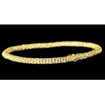 14K YELLOW GOLD TENNIS BRACELET WITH ROUND BRILLIANT-CUT LAB-GROWN DIAMONDS