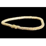 14K YELLOW GOLD TENNIS BRACELET WITH ROUND BRILLIANT-CUT LAB-GROWN DIAMONDS