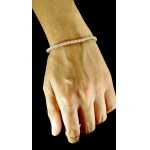 14K YELLOW GOLD TENNIS BRACELET WITH ROUND BRILLIANT-CUT LAB-GROWN DIAMONDS