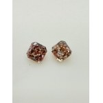 2 NATURAL POLISHED DIAMONDS 0.39 FANCY PINK - SI2 - F40801-27