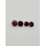 4 NATURAL POLISHED DIAMONDS 0.3 FANCY DEEP PINK - VS2 - C40106-4