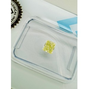 NATURAL POLISHED DIAMOND 0.4 NATURAL FANCY LIGHT GREEN YELLOW - VS2 - IGI - EY40701 - 6