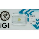 NATURAL POLISHED DIAMOND 0.4 NATURAL FANCY LIGHT GREEN YELLOW - VS2 - IGI - EY40701 - 6