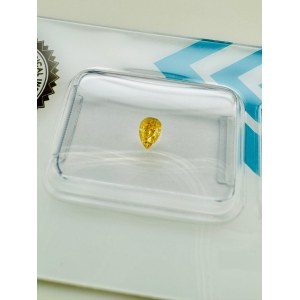 NATURAL POLISHED DIAMOND 0.27 FANCY ORANGE YELLOW - VS1 - IGI - EY40701 - 7