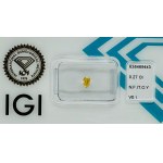 NATURAL POLISHED DIAMOND 0.27 FANCY ORANGE YELLOW - VS1 - IGI - EY40701 - 7