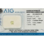 0.42 CT FANCY LIGHT YELLOW POLISHED NATURAL DIAMOND - VS2 - UD30121-1