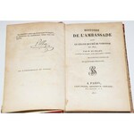 DUFOR DE PRADT DOMINIQUE - HISTORIE DE L'AMBASSADE DANS LE GRAND DUCHE DE VARSOVIE EN 1812