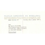 POTWOROWSKI PIOTR 1898-1962 WYSTAWA MONOGRAFICZNA. KATALOG WYSTAWY. [dołączony list]