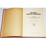 KRONIKA MIASTA POZNANIA. Kwartalnik poświęcony sprawom kulturalnym stoł. m. Poznania. Redaktor: Zygmunt Zaleski. Rocznik XII, 1934.