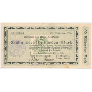 Glubczyce [Leobschütz], 100 billion marks 1923
