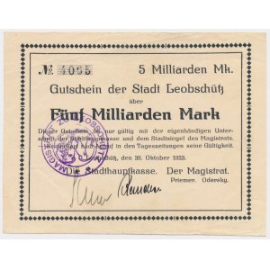 Głubczyce [Leobschütz], 5 mld marek 1923