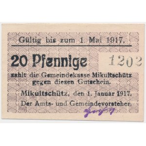 Mikulczyce [Mikultschütz O.S.], 20 fenig 1917