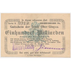 Głogówek [Ober Glogau], 100 mld marek 10.1923 - Seria A
