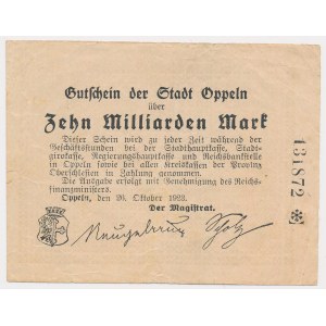 Opole [Oppeln], 10 billion marks 1923
