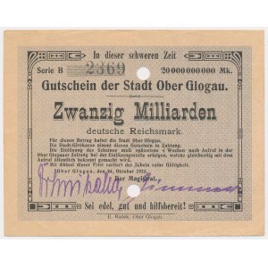 Głogówek [Ober Glogau], 20 mld marek 10.1923 - Seria B