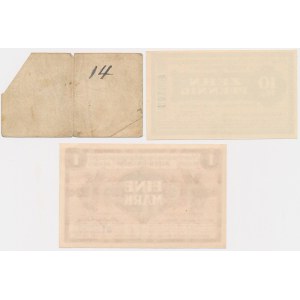 Camp Alten-Grabow, 5 fenig - 1 mark 1916 - set (3pcs)