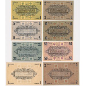 Chemnitz camp, 1 fenig - 2 marks - set (8pcs)