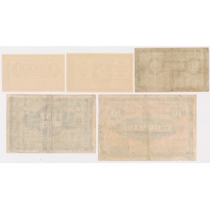 Camp Salzwedel, 1 fenig - 10 marks 1916 - set (5pcs)