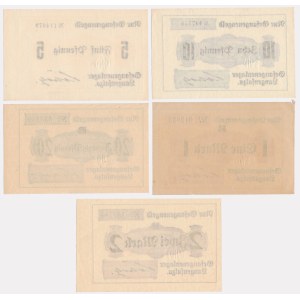 Langensalz camp, 5 fenig - 2 marks - set (5pcs)