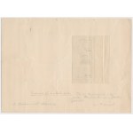 DRAFT notgeld of the city of WEIMAR, 50 pfennig, signed Menzel