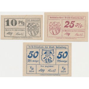 Boguszów-Gorce [Gottesberg], 10-50 fenig - set (3 pezzi)