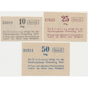 Boguszów-Gorce [Gottesberg], 10-50 fenig - set (3 pezzi)