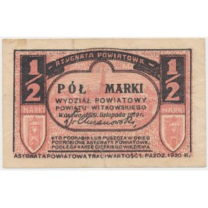 Gniezno / Witkowo, 1/2 mark 1919
