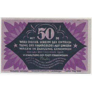 Wrocław [Breslau], Trams, 50 fenig 1920 - Band Schäffer