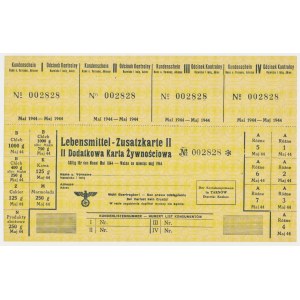 Tarnów, Karta żywnościowa 1944 - II dodatkowa