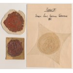 Stamps: Wschowa, Warsaw, Ministry of Military Affairs (3pcs)