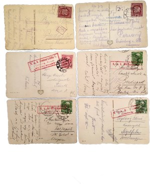 Lviv - Lemberg - Lublin Union Mound, Halytska Square and others [ K.U.K. Lemberg, Military Censorship ].