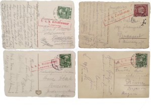 Lviv - Lemberg - St. Elizabeth Church, City Theater [ K.U.K. Lemberg, Military Censorship ].
