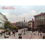 Lwów - Lemberg - Ulica Akademicka, Kasa Oszczędności i Bank Polski [ K.U.K. Lemberg, Cenzura Wojskowa ]