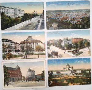 Lviv - Lemberg - Industrial Museum, Leon Sapieha Street and others [ K.U.K. Lemberg, Military Censorship ].