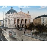 Lot 6 pocztówek : Lwów - Lemberg - Plac Św. Ducha, Dworzec i inne [ K.U.K. Lemberg, Cenzura Wojskowa ]