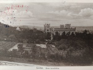 Lviv - Lemberg - Polytechnic, House of invalids and others [ K.U.K. Lemberg, Military Censorship ].