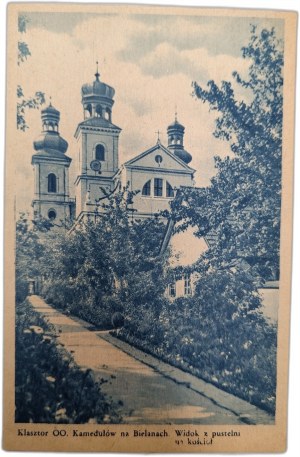 Monastery of the Camaldolese Fathers in Bielany - View from the hermitage to the church - [ Krakow ].