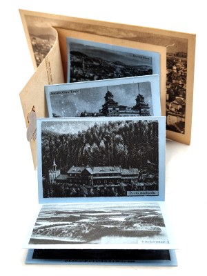Jelenia Góra - General view - fold-out postcard