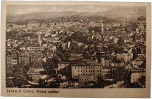 Jelenia Góra - General view - fold-out postcard