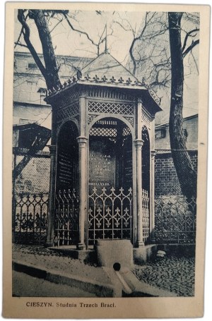 Cieszyn - The Well of the Three Brothers, Photo by A. Blahut, circulation Jan Kulig