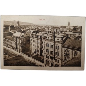 Bielitz - Bielsko - widok z dachu Hotelu Prezydent - Kaiserhof 1917 rok [ Bielsko Biała ]