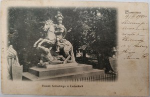 Warsaw - Sobieski monument in the Royal Baths ca. 1900