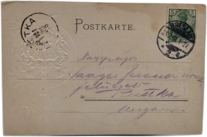 Breslau - Liebichshohe - Breslau - Belvedere - embossed card circa 1900 [ City coat of arms ].