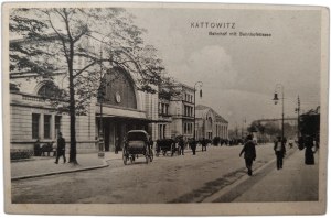 Katowice - Kattowitz - railway station - Bahnhof - 1911 [ Goldman ].