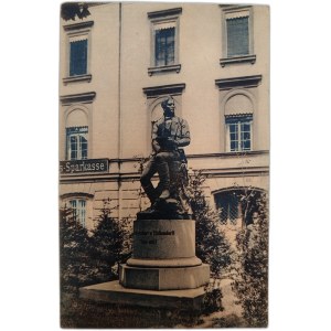 Ratibor - Racibórz - Pomnik Josepha von Eichendorffa, druk Breslau, ca. 1912