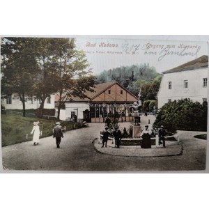 Kudowa Zdrój - Bad Kudowa - wejście do Parku Zdrojowego ca. 1907