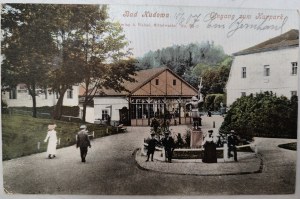 Kudowa Zdrój - Bad Kudowa - entrance to the Spa Park ca. 1907