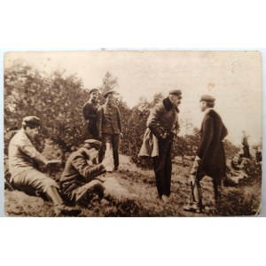 Pocztówka Patriotyczna, Legiony Polskie, - Z ćwiczeń P.O.W. w 1917 pod Warszawą