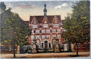 Danzig - Danzig - Langfuhr , Technische Hochschule - Danzig, Wrzeszcz - Technical University of Danzig, stamp 1920.