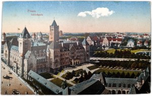 Poznan - Posen - Schlospark - Royal castle in Poznan circa 1910.